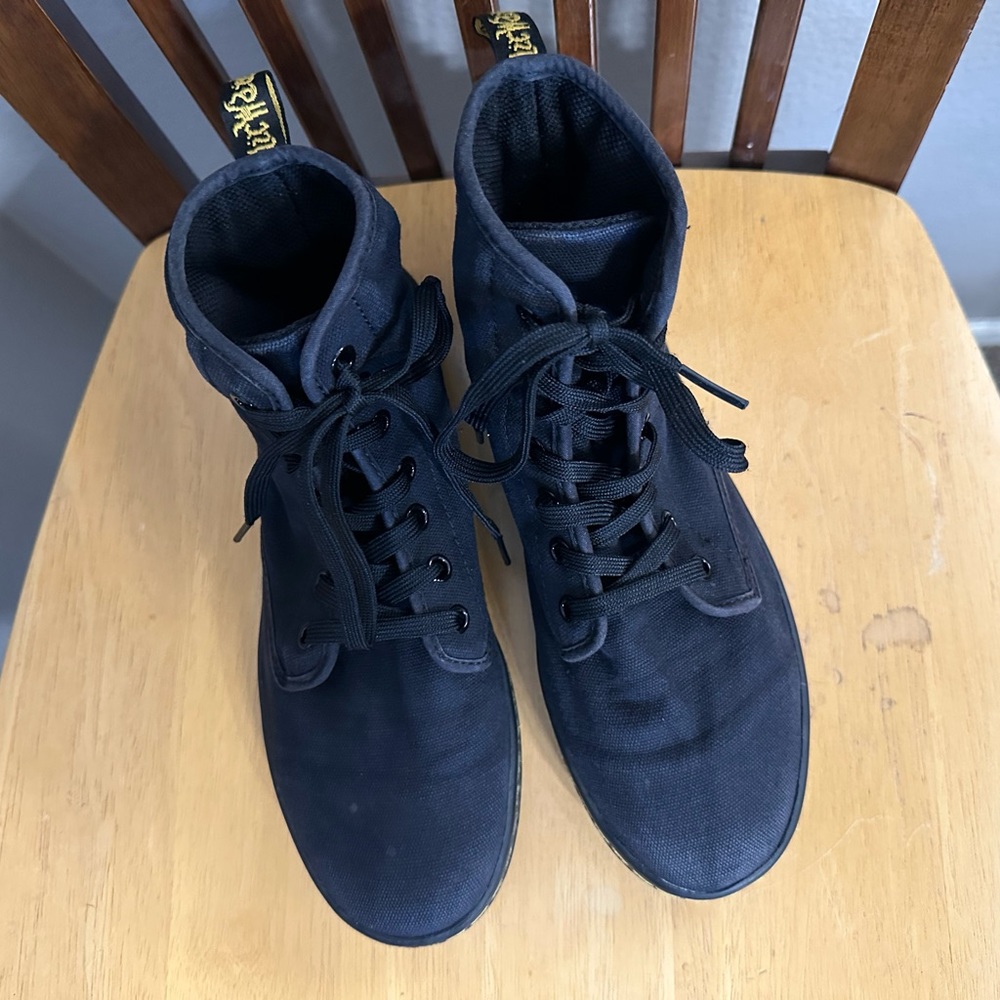 Dr. Martens canvas lace up boots